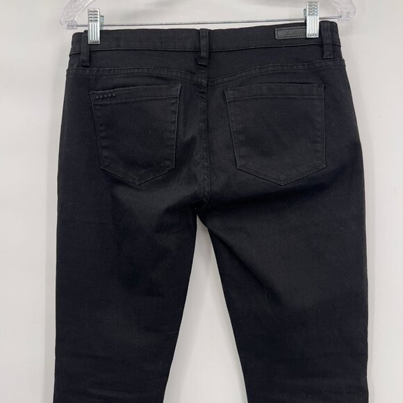 Blank NYC Intro Women's Skinny Crop Raw Hem Ripped Black Jeans 28 - Picture 5 of 9